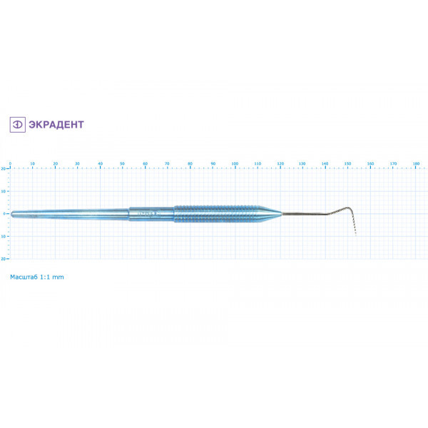 01-05 - зонд терапевтический изогнутый большой, Экрадент (Россия)