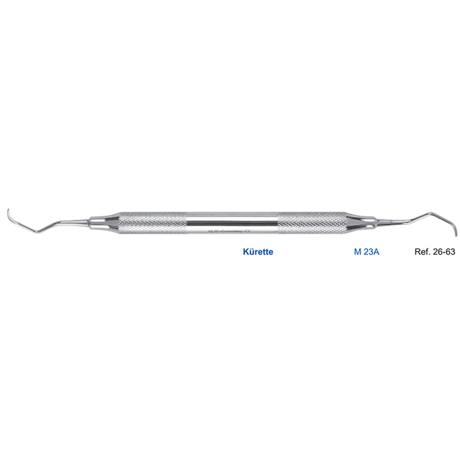 Скейлер пародонтологический, форма M 23A, ручка диаметр 8 мм | HLW Dental Instruments (Германия)