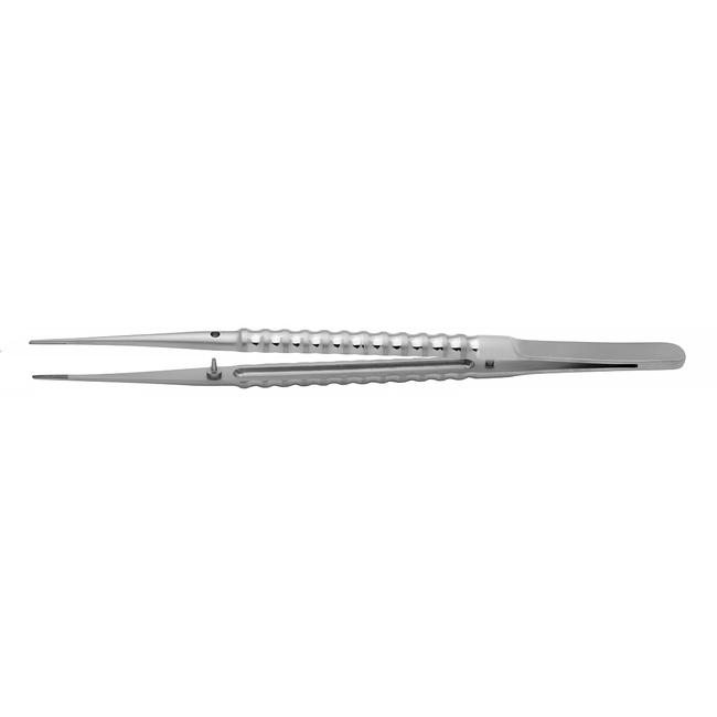 Micro forceps - атравматический микрохирургический прямой пинцет, с насечками, длина 173 мм, ширина 0,8 мм | Devemed (Германия)