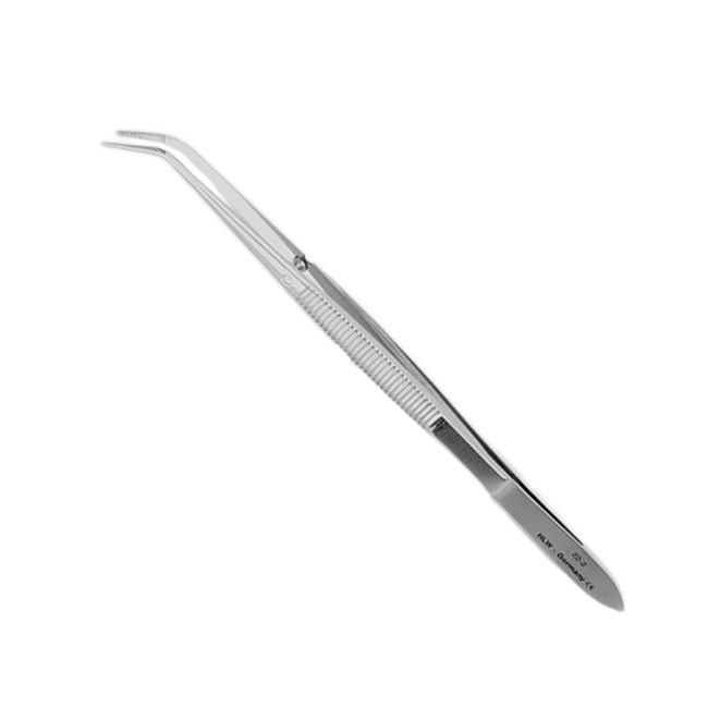 Пинцет стоматологический изогнутый Flagg | HLW Dental Instruments (Германия)