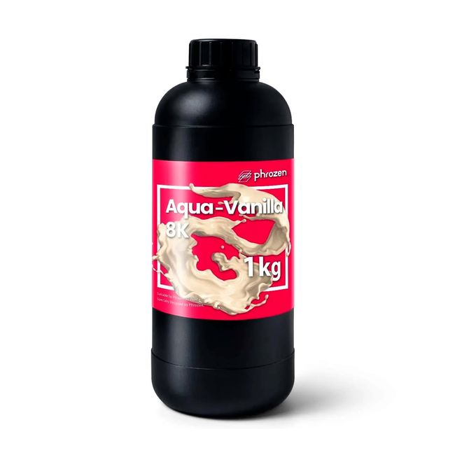 Phrozen Aqua 8K Vanilla - фотополимерная смола для печати 3D-моделей с высокой детализацией, цвет ванильный, 1 кг | Phrozen (Тайвань)