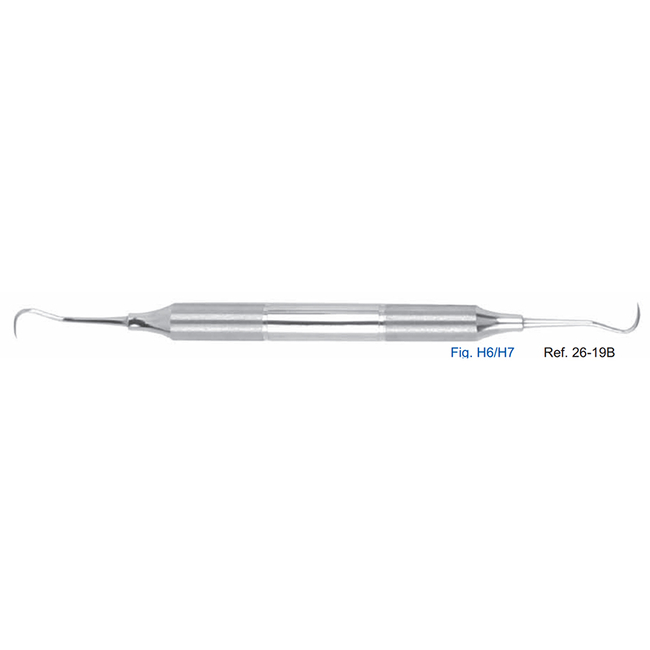 Скейлер пародонтологический, форма H6/H7, ручка DELUXE, диаметр 10 мм | HLW Dental Instruments (Германия)