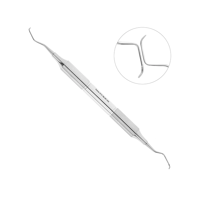 Кюрета пародонтологическая Gracey, форма 9/10, ручка DELUXE, диаметр 10 мм | HLW Dental Instruments (Германия)