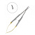 Иглодержатель хирургический изогнутый Castroviejo-Gomel TC, 14см, HLW Dental Instruments (Германия)
