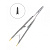 Иглодержатель хирургический прямой Castroviejo-Gomel TC,16 см, HLW Dental Instruments (Германия)