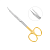 Ножницы хирургические изогнутые Goldmann-Fox TC,125 мм | HLW Dental Instruments (Германия)