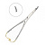 Иглодержатель хирургический изогнутый Nadelhalter TC, 17 см, HLW Dental Instruments (Германия)