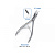 Кусачки костные Blumenthal, 15см, 3,5мм, 45° угол рабочей части, HLW Dental Instruments (Германия)