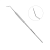 Зонд односторонний жесткий,  форма 6 | HLW Dental Instruments (Германия)