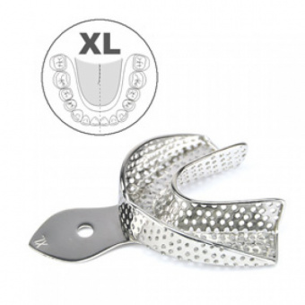 Ложка слепочная нижняя, XL с перфорацией. HLW Dental Instruments (Германия)