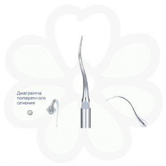 P21L - пародонтологическая насадка к скейлерам Varios с левосторонним изгибом (для NSK/Satelec)