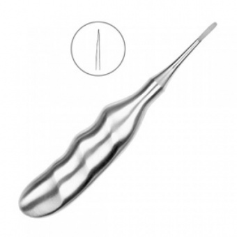Люксатор прямой, 3 мм анатомическая ручка, HLW Dental Instruments (Германия)
