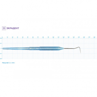 01-05 - зонд терапевтический изогнутый большой, Экрадент (Россия)