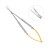 Ножницы хирургические изогнутые Castroviejo-Gomel TC, 140 мм | HLW Dental Instruments (Германия)