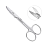 Ножницы коронковые изогнутые, 100 мм, зубчатые | HLW Dental Instruments (Германия)