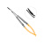 Иглодержатель хирургический изогнутый Castroviejo-Gomel TC, длина 140 мм | HLW Dental Instruments (Германия)
