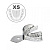 Ложка слепочная нижняя, XS с перфорацией, HLW Dental Instruments (Германия)